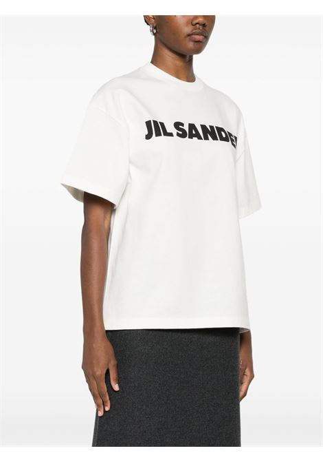 T-shirt con logo in bianco Jil sander - donna JIL SANDER | J03GC0137J45148102